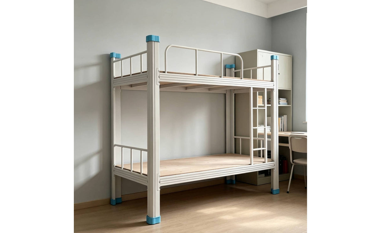 Bunk Bed Frame Space-Saving Bunk Bed Metal Furniture for Students, Teens, Dormitory, Shared Room