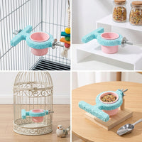 Resin Bird Stand with Cross-shaped Design, Rough Surface Parrot Perch for Grinding Claws