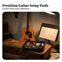 Multi-Functional Guitar Repair and Maintenance Kit All-in-All-in-Single Guitar Maintenance Tool Set Portable for Guitarists, Workshop, Home