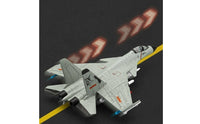 J-15 Fighter Jet Toy Drop Resistant Alloy Aircraft Model Movable Airfoils Push and Go Fighter Plane for Collectors, Kids, Desk Decoration