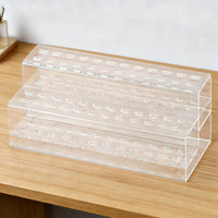 Transparent Eyelash Tweezer Stand Space-Saving Beauty Storage