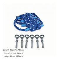 Stretch Wall Rope Easy to Install Stretch Rope with Buckles Stretch Aid Blue Inversion Assistant Adjustable for Yogis, Home Gym