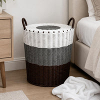 High-Quality Dustproof Laundry Hamper with Lid - Large Capacity Clothes Storage Basket for Bathroom