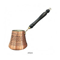 Copper Cezve Tinned Inside Turkish Coffee Pot Copper Coffee Pot Tin Lined Cookware Metal Hanging Loop for Direct Flame