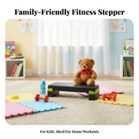 Non-Slip Surface Fitness Step Board Balance Training Rhythmic Step Platform Versatile Aerobic Stepper Compact Storage for Children, Beginners, Home Use