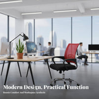 Ergonomic Design Mesh spine rotate Chair Adjustable Height Office Furniture effortless Rolling Lumbar Support for Employees, Remote Workers, Students, Conference Room, Reception Area