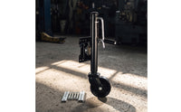 Side-Wind Trailer Jack with Wheel Swivel Trailer Jack Coated Hardware Bolt-on for Boat Owners