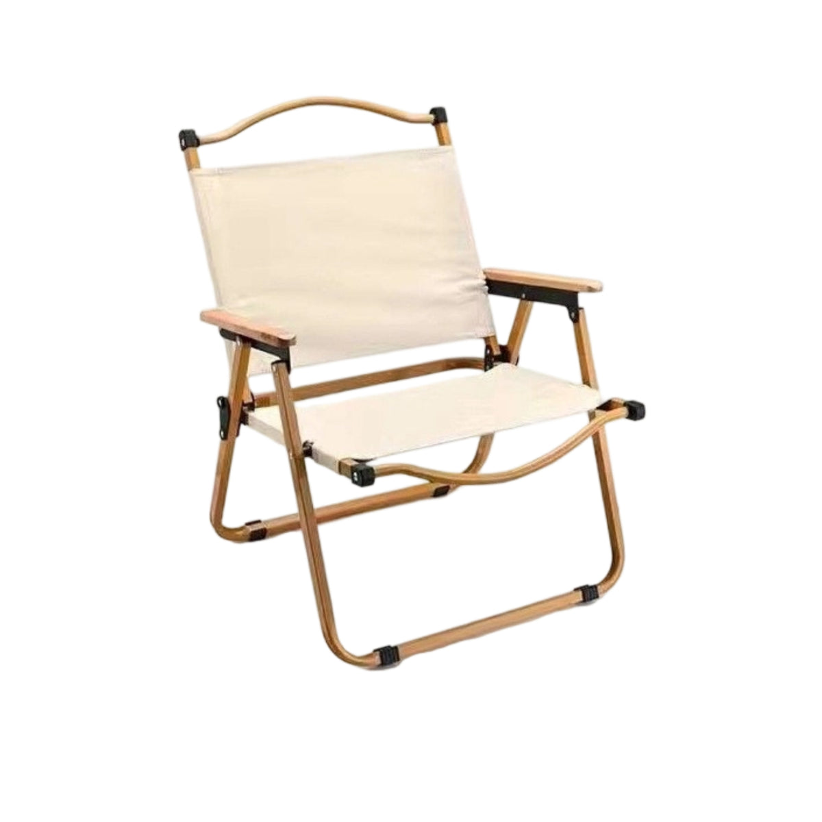 Lightweight Folding Camp Chair Chair Stable Portable Camping Chair Wood Armrest Outdoor Furniture OEM ODM for Fishing