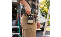 Tool Belt Holder Slimline Drill Holder with Belt Clip Simple Hook Carrier Handsunrestricted Heavy-Duty for Tradespeople