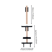 Wood Bike Gear Hanger Space Saving Biking Helmet Wall Mount for Cyclists