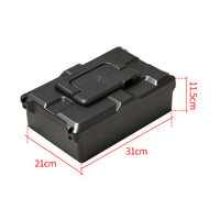 Shielding Electric Bicycle Battery Box Hard Plastic Portable Battery Housing Integrated Handle Thickened