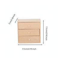1:12 Scale Dollhouse Cabinet Openable Doors Unpainted Wooden Miniature Cabinet Versatile Decor Miniature Wooden Cupboard for Hobbyists, Craft Projects