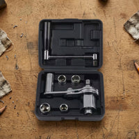 Wheel Wrench with Socket Adapters Labor-Saving Lug Wrench Nut Remover with Storage Case Extended Tire Changing Tool for Vehicle Owners, Garage
