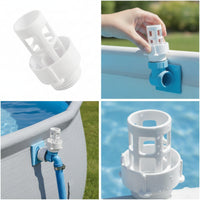 Pool Drain Plug Connector Threaded Pool Drain Connector with Threads Replacement for Above Ground Pools