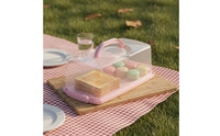 Bread Loaf Carrier Dust Resistant Rectangular Cake Container with Handle Keeps Fresh Portable Toast Keeper for Home Cooks, Picnic, Party