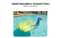 Long-Lasting PVC Material Inflatable Pool Lounger Heavy Duty Vinyl Floating Water Bed Portable for Adults, Family, Beach, Lake