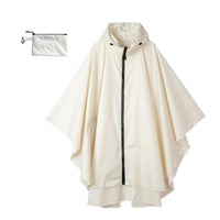 Zipper Rain Poncho Lightweight Zipper-Front Rain Poncho Compact Portable Hooded Raincoat for Cyclists, Hikers, Biking, Outdoor, Hiking