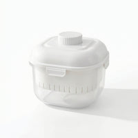 Food-Grade Yogurt Strainer with Spring Transparent Greek Yogurt Strainer See-Through Whey Separator with Mesh Filter Compact for Home Cooks, Countertop
