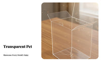 4 Inch Vinyl Figure Protector Sturdy PET Material 4 Inch Figure Protector Vinyl Figure Case Particles-Resistant Clear Plastic