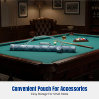 Two-Hole Cue Case, Leather Billiard Tube, Pool Bag, Snooker, 8-Ball, Protective Interior