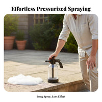 Hand Pump Foam Sprayer Corrosive & Alkali Resistant 2L Pressure Foam Bottle
