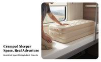 Portable Train Sleeper Bed Widener Compact Storage Inflatable Train Bunk Mattress Long-Lasting Self-Inflating Travel Mattress Easy to Clean for Children, Families