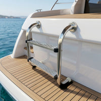 Anti-Slip Pool Handrail with Steps Rustproof Pool Entry Handrail Heavy Duty Hardware Long-Lasting for Swimmers