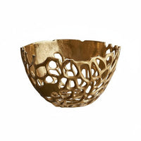 Openwork Fruit Tray Modern Minimalist Metal Fruit Bowl Gold Finish Home Decor Available Office