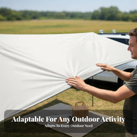 Suction Cup Mount Car Side Awning Portable Vehicle Canopy Easy Install Sun Shade Blackout Coating for Overlanders, Road Trippers, Outdoor Enthusiasts, Tailgating, Beach Trips, Picnics