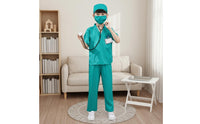 Educational Kids Doctor Costume Realistic Design Kids Doctor Costume Set Comfortable Material Children's Nurse Uniform Easy Care for Boys, Girls