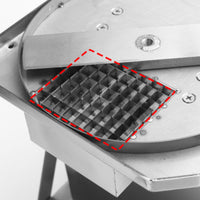 Stainless Steel Electric Vegetable Dicing Machine Compact Countertop Dicing Machine Metal Housing Automatic Fruit Dicer