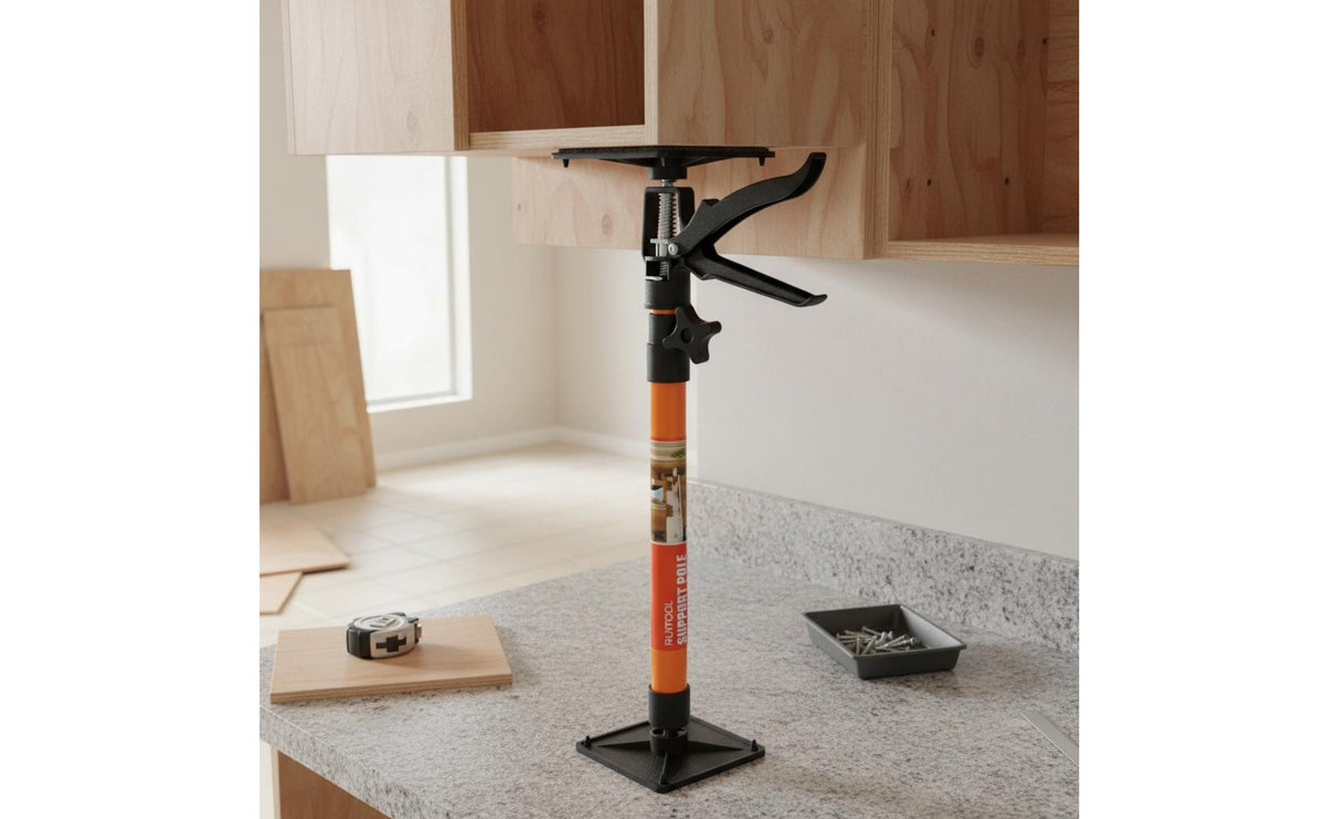 2 Pieces High Load Capacity Cabinet Prop Pole Heavy Duty Adjustable Support Rod Multi Purpose Ceiling Support Brace Quick Setup for DIY Users, Workers, Renovation, Attic