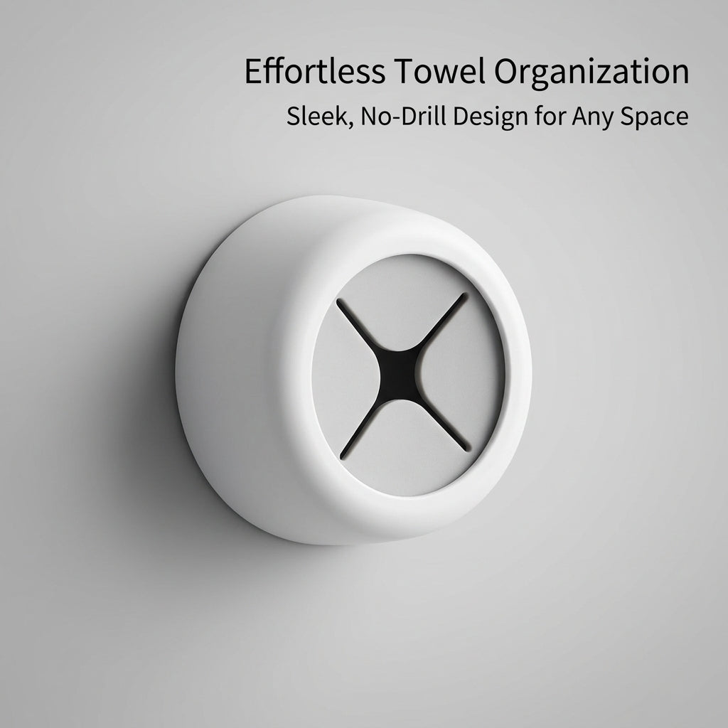 Sink and Tea Towel Rack for Kitchen Organization, No-Drill Wall-Mounted for Bathroom Storage, Single Hanging Hook in Japanese Style