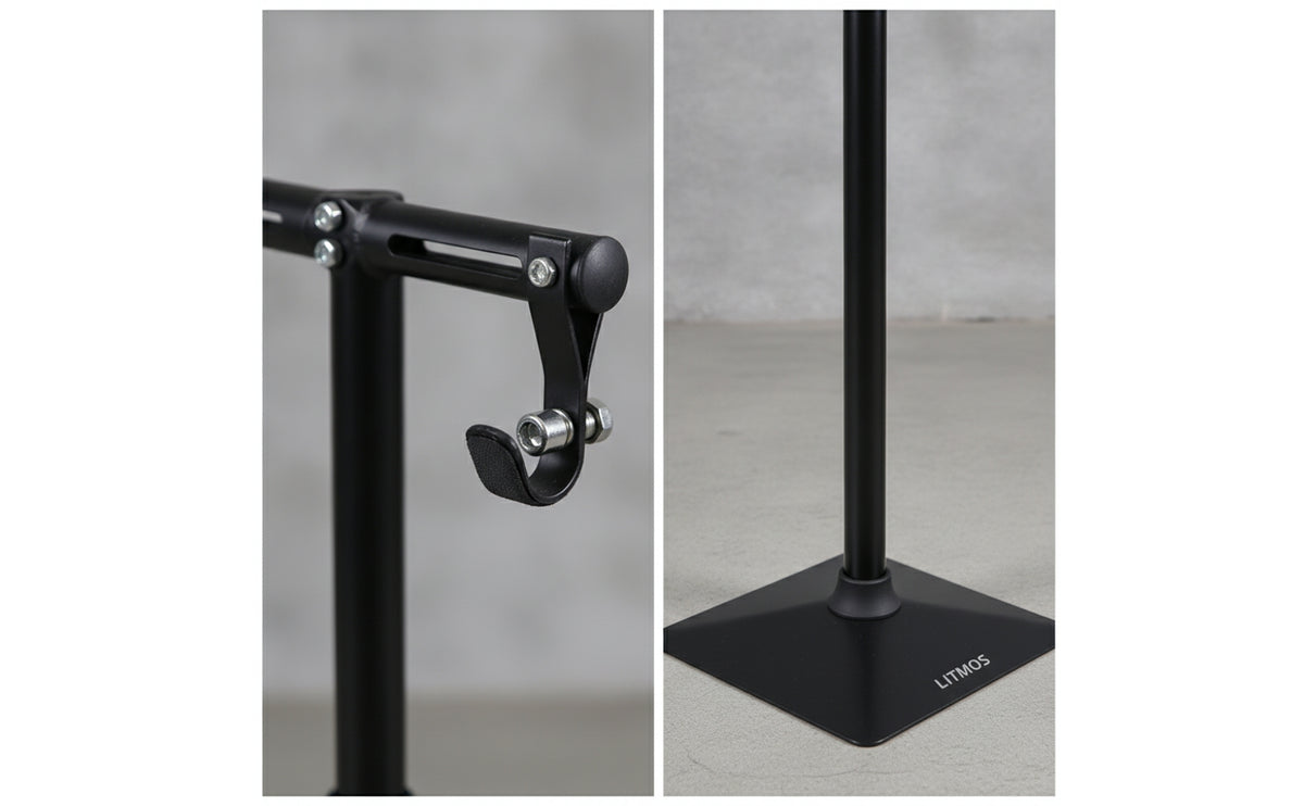 Space-Saving Vertical Bike Rack with Hooks Adjustable Vertical Bike Rack Indoor Cycle Floor Stand Stable for Commuters
