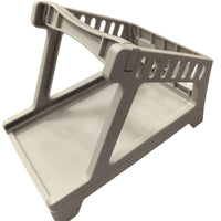 Angled Thermal Printer Stand Elevated Waybill Box Holder Space Efficient Plastic Stand with Sloped Platform Anti-Slip for Shipping Stations