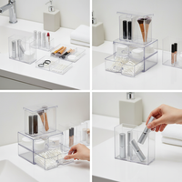 Acrylic Bathroom Mirror Cabinet Organizer for Cosmetics and Lipstick