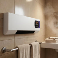 2000W Wall-Mounted Electric Heater White Electric Wall Heater Black Grille Home Heating Rectangular