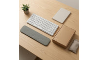 Quilted Keyboard Wrist Rest Rounded Ends Memory Foam Wrist Rest Computer Accessory Pain Relief Water Resistant for Office