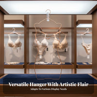 Electroplated Finish Swimsuit Display Hanger Versatile Metal Bikini Hanger Space-Saving for Boutique Owners, Retailers, Showroom