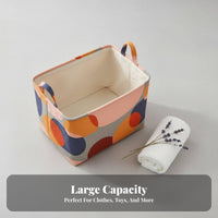 Framed textile Storage container Easy reach Stackable Framed Container dual-direction Zippers