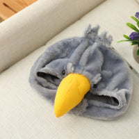 Toucan Head Hood Novelty Soft Fabric Bird Hood Stuffed Animal Soft Fabric Hat Cozy Headwear Lightweight for Photo Shoots