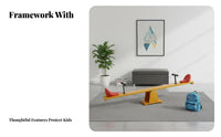 Space-Saving Foldable Two-Seat balancing board Parent-Child Interaction Seesaw Safe Rounded Corners Teeter-Totter Promotes Balance and Coordination for Children, Toddlers, Preschoolers, Home, Living Room, rearyard, Garden