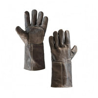 Top-Grain Livestock Handling Gloves Double-Layer Long Sleeve Gauntlet Gloves Thickened Hand Protection Extended Cuff