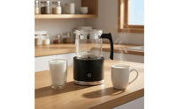 Hot and Cold Milk Frother Handle Automatic Milk Frother Heated Countertop Appliance