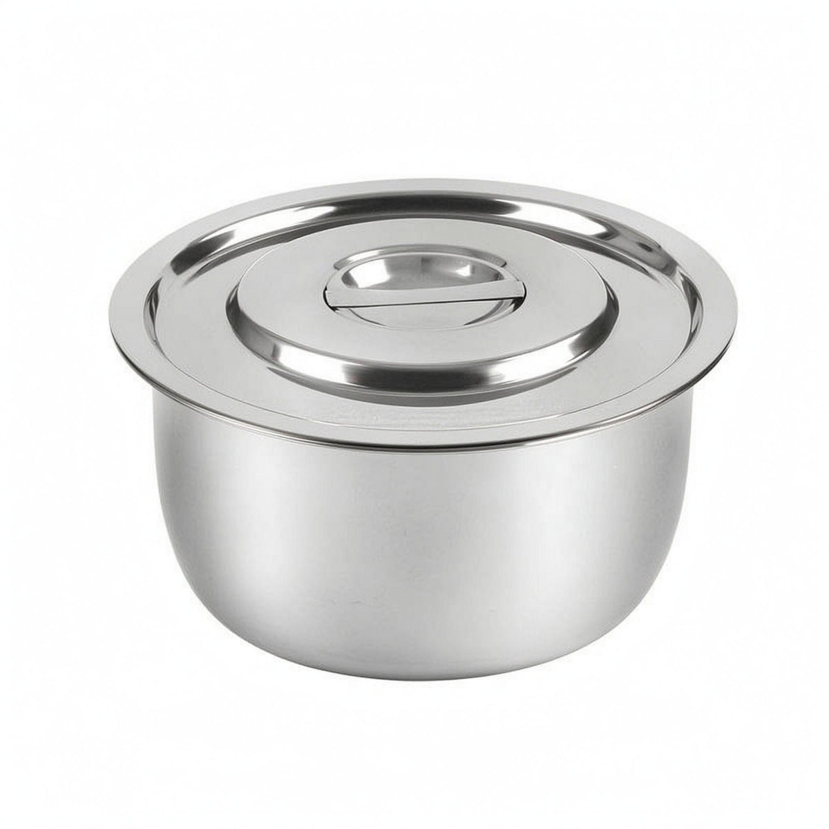 Stainless Steel Cooking Pot Easy to Clean Lidded Pot   Kitchenware