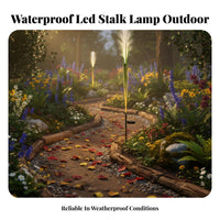 Waterproof LED Fiber Light-Transmitting Grass Light Solar Powered Decorative Grass Ground Light for Garden, Patio, Pathway