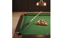 Tapered Two-Piece Billiard Cue Traditional Pool Cue with Screw Joint Sturdy Sporting Goods Portable for Beginners