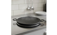 Round Nonstick Griddle Smokeless Korean Grill Pan Pan High Temperature Resistant Round Barbecue Plate for Outdoor, Camping, Picnic