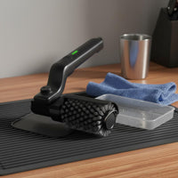 Electric Grill Brush Heavy Oil Removal Electric Barbecue Brush Cordless Energy-Efficient Grill Scrubber for Outdoor Grilling, Camping