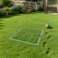 SMC Resin Recessed Planter Well Cover for Grassed Areas - Round & Square Invisible Manhole Cover